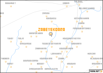 map of Zabeye Koara