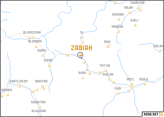 map of Z̧ābi‘ah