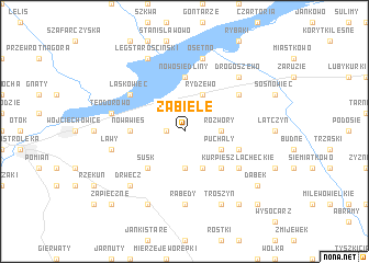 map of Zabiele