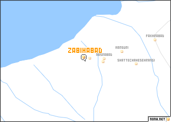 map of Z̄abīḩābād