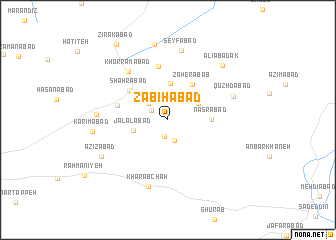 map of Z̄abīḩābād