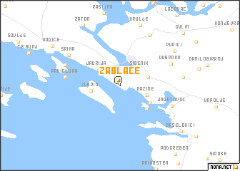 map of Zablaće