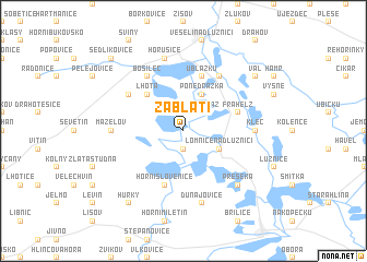 map of Záblatí