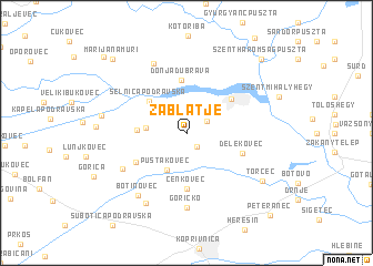 map of Zablatje