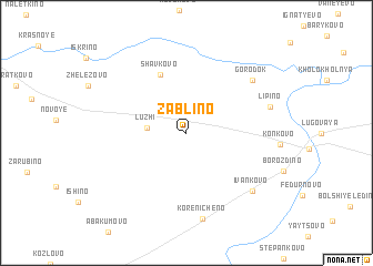 map of Zablino