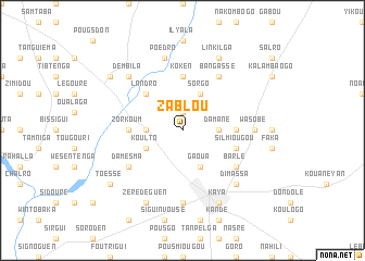 map of Zablou