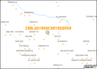 map of Zabludyashchaya Gorka