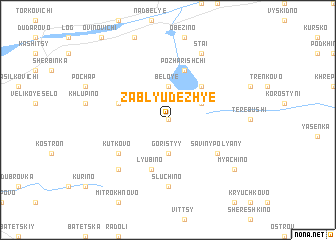 map of Zablyudezh\