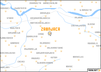 map of Žabnjača