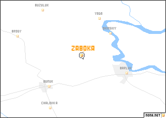 map of Zaboka