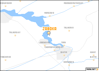 map of Zaboka