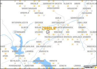 map of Zabola