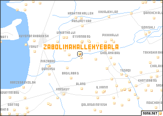 map of Zābolī Maḩalleh-ye Bālā
