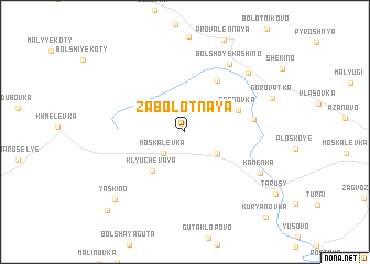 map of Zabolotnaya