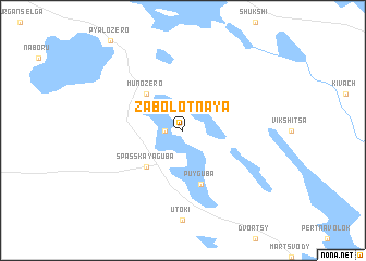 map of Zabolotnaya