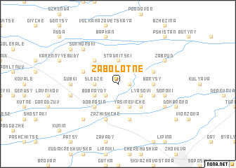 map of Zabolotne