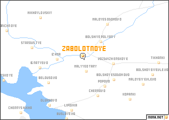 map of Zabolotnoye