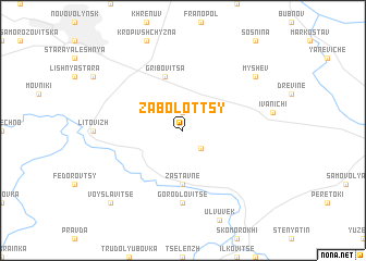 map of Zabolottsy