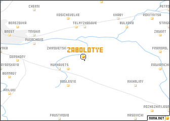 map of Zabolotʼye