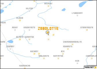 map of Zabolotʼye