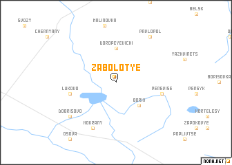 map of Zabolotʼye