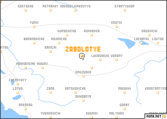 map of Zabolotʼye