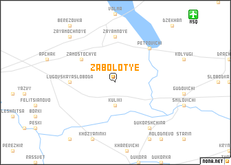 map of Zabolotʼye