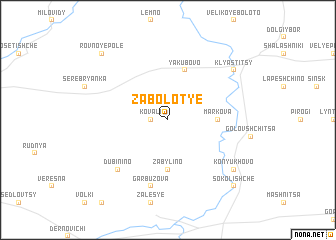 map of Zabolotʼye