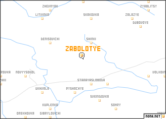 map of Zabolotʼye
