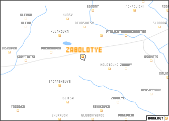 map of Zabolotʼye
