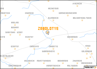 map of Zabolotʼye