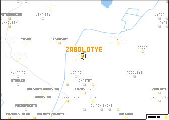 map of Zabolot\