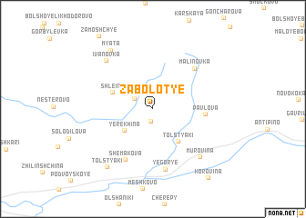 map of Zabolot\