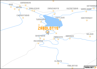 map of Zabolot\