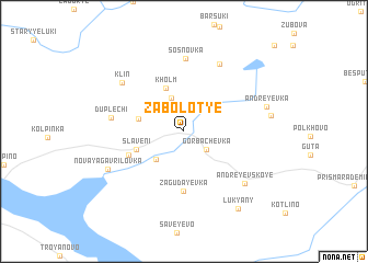 map of Zabolot\