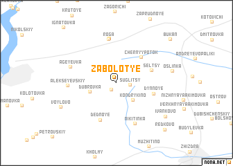 map of Zabolot\