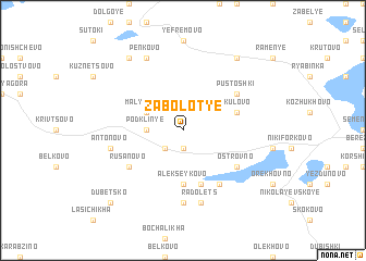 map of Zabolot\