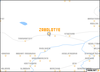 map of Zabolot\