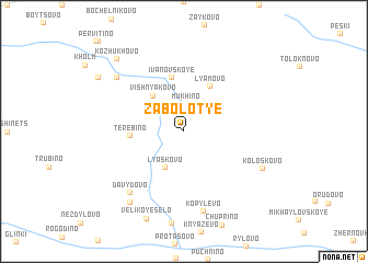 map of Zabolot\