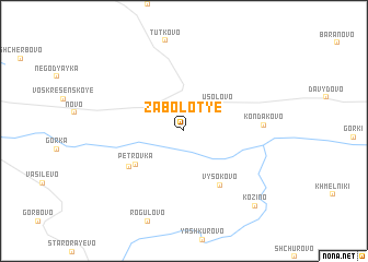 map of Zabolot\