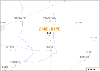 map of Zabolot\