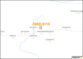 map of Zabolot\