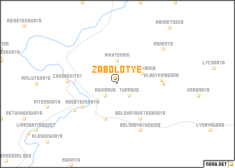 map of Zabolot\