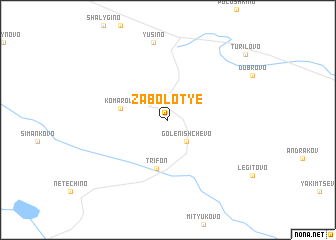 map of Zabolot\