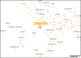 map of Zaborani