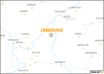 map of Zaborenka