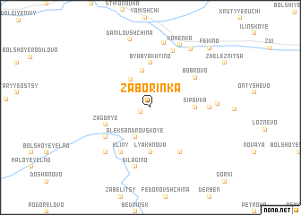 map of Zaborinka