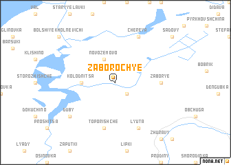 map of Zaborochʼye