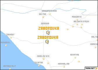 map of Zaborovka