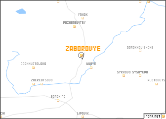 map of Zaborov\